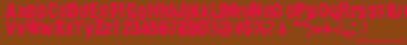 More about Mainpar Font Mainpar Font – Red Fonts on Brown Background