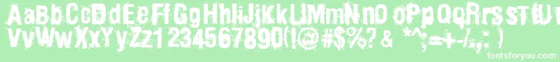Mainpar Font – White Fonts on Green Background