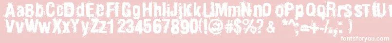Mainpar Font – White Fonts on Pink Background