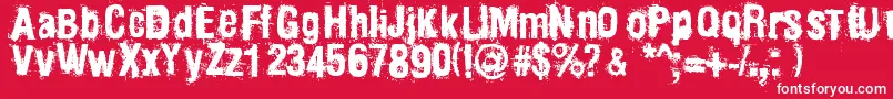 Mainpar Font – White Fonts on Red Background