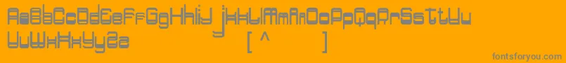 fuente Doppelganger – Fuentes Grises Sobre Fondo Naranja