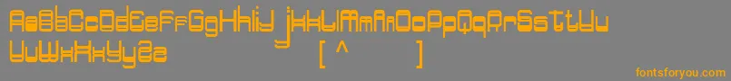 fuente Doppelganger – Fuentes Naranjas Sobre Fondo Gris
