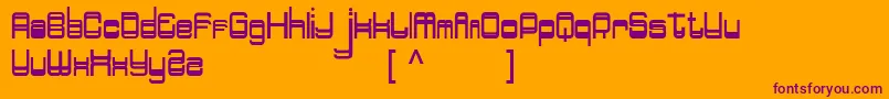 fuente Doppelganger – Fuentes Moradas Sobre Fondo Naranja