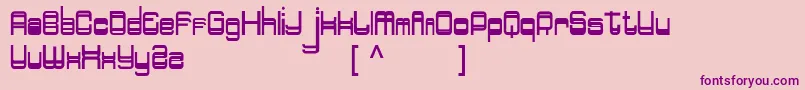 Doppelganger Font – Purple Fonts on Pink Background