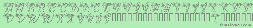 LmsDaisyDays Font – Gray Fonts on Green Background