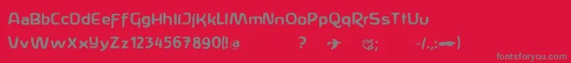 Anthroposoph Font – Gray Fonts on Red Background