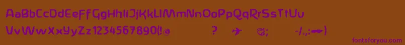 Anthroposoph Font – Purple Fonts on Brown Background