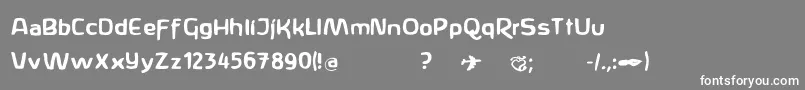 Anthroposoph Font – White Fonts on Gray Background