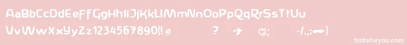 Anthroposoph Font – White Fonts on Pink Background