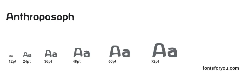 Размеры шрифта Anthroposoph