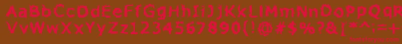 Zone23Explosions Font – Red Fonts on Brown Background