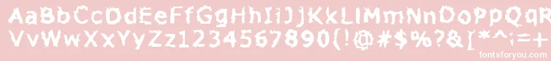 Zone23Explosions Font – White Fonts on Pink Background