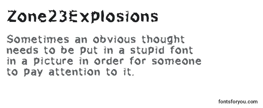 Zone23Explosions Font