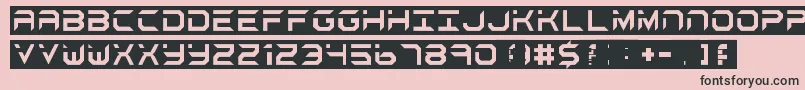BlackAndWhite Font – Black Fonts on Pink Background