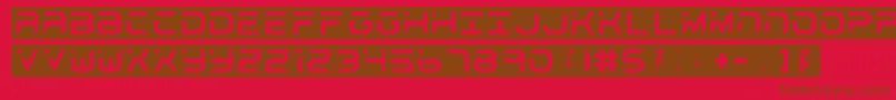 BlackAndWhite Font – Brown Fonts on Red Background
