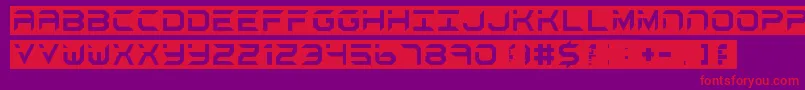 BlackAndWhite Font – Red Fonts on Purple Background