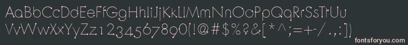 OrbitLtLight Font – Pink Fonts on Black Background