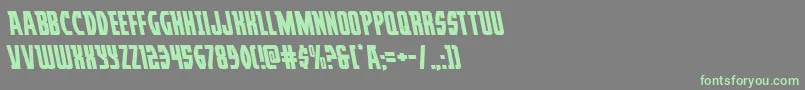 Prowlerleft Font – Green Fonts on Gray Background