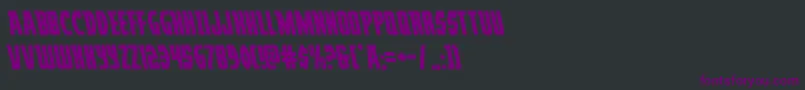 Prowlerleft Font – Purple Fonts on Black Background