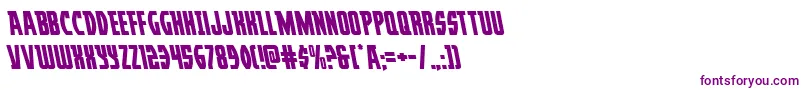 Prowlerleft Font – Purple Fonts on White Background