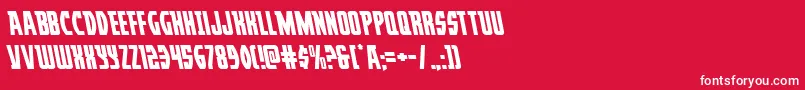 Prowlerleft Font – White Fonts on Red Background