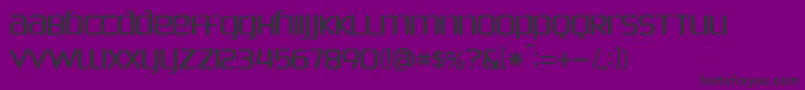 PhoenixSans Font – Black Fonts on Purple Background
