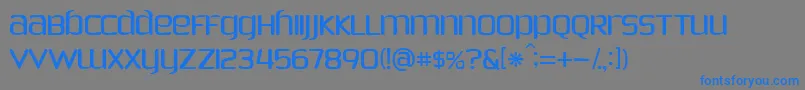 PhoenixSans Font – Blue Fonts on Gray Background