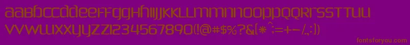 PhoenixSans Font – Brown Fonts on Purple Background