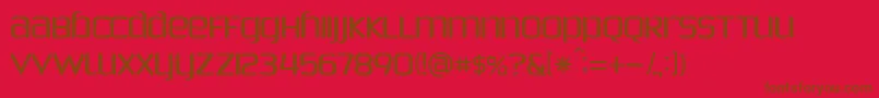 PhoenixSans Font – Brown Fonts on Red Background