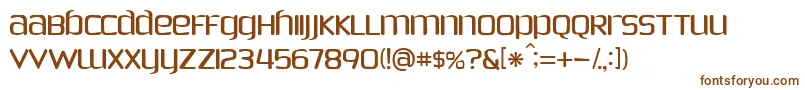 PhoenixSans-fontti – ruskeat fontit valkoisella taustalla
