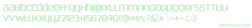 PhoenixSans Font – Green Fonts on White Background