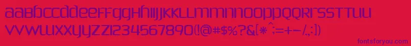 PhoenixSans-fontti – violetit fontit punaisella taustalla