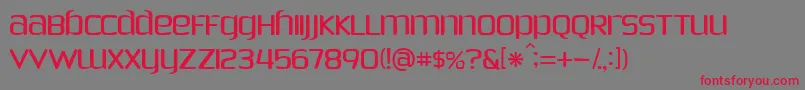 PhoenixSans Font – Red Fonts on Gray Background