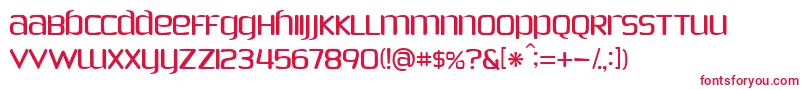 PhoenixSans Font – Red Fonts on White Background