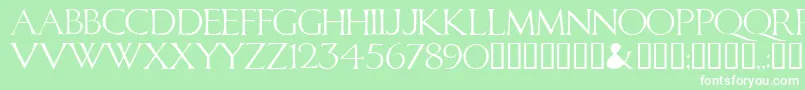 Caliguladodgy Font – White Fonts on Green Background