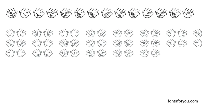 Schriftart Manymoodsofmoe – Alphabet, Zahlen, spezielle Symbole