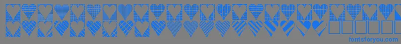 Подробнее о шрифте Heartthings3 Шрифт Heartthings3 – синие шрифты на сером фоне