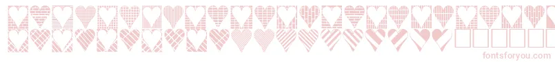 Czcionka Heartthings3 – różowe czcionki