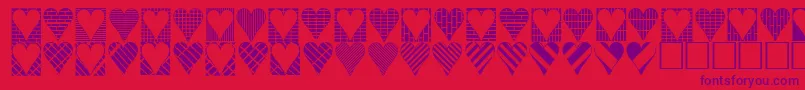 Lisätietoja Heartthings3-fontista Heartthings3-fontti – violetit fontit punaisella taustalla