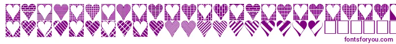 Шрифт Heartthings3 – фиолетовые шрифты