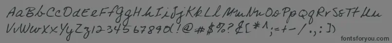 Lehn083 Font – Black Fonts on Gray Background