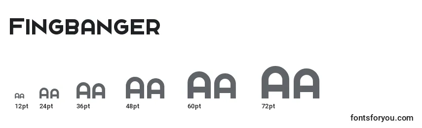 Fingbanger Font Sizes