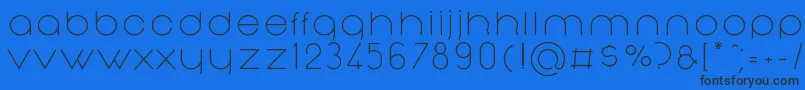 NonchalanceRegular Font – Black Fonts on Blue Background