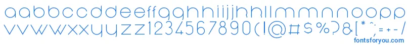 NonchalanceRegular Font – Blue Fonts on White Background