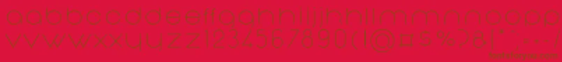 Police NonchalanceRegular – polices brunes sur fond rouge
