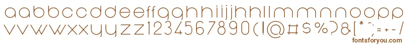 NonchalanceRegular-Schriftart – Braune Schriften