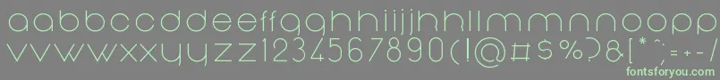 NonchalanceRegular-Schriftart – Grüne Schriften auf grauem Hintergrund