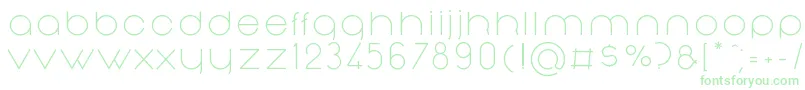 NonchalanceRegular Font – Green Fonts on White Background