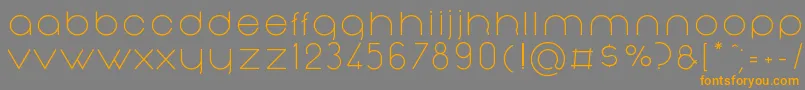 NonchalanceRegular Font – Orange Fonts on Gray Background