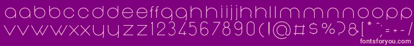 NonchalanceRegular Font – Pink Fonts on Purple Background